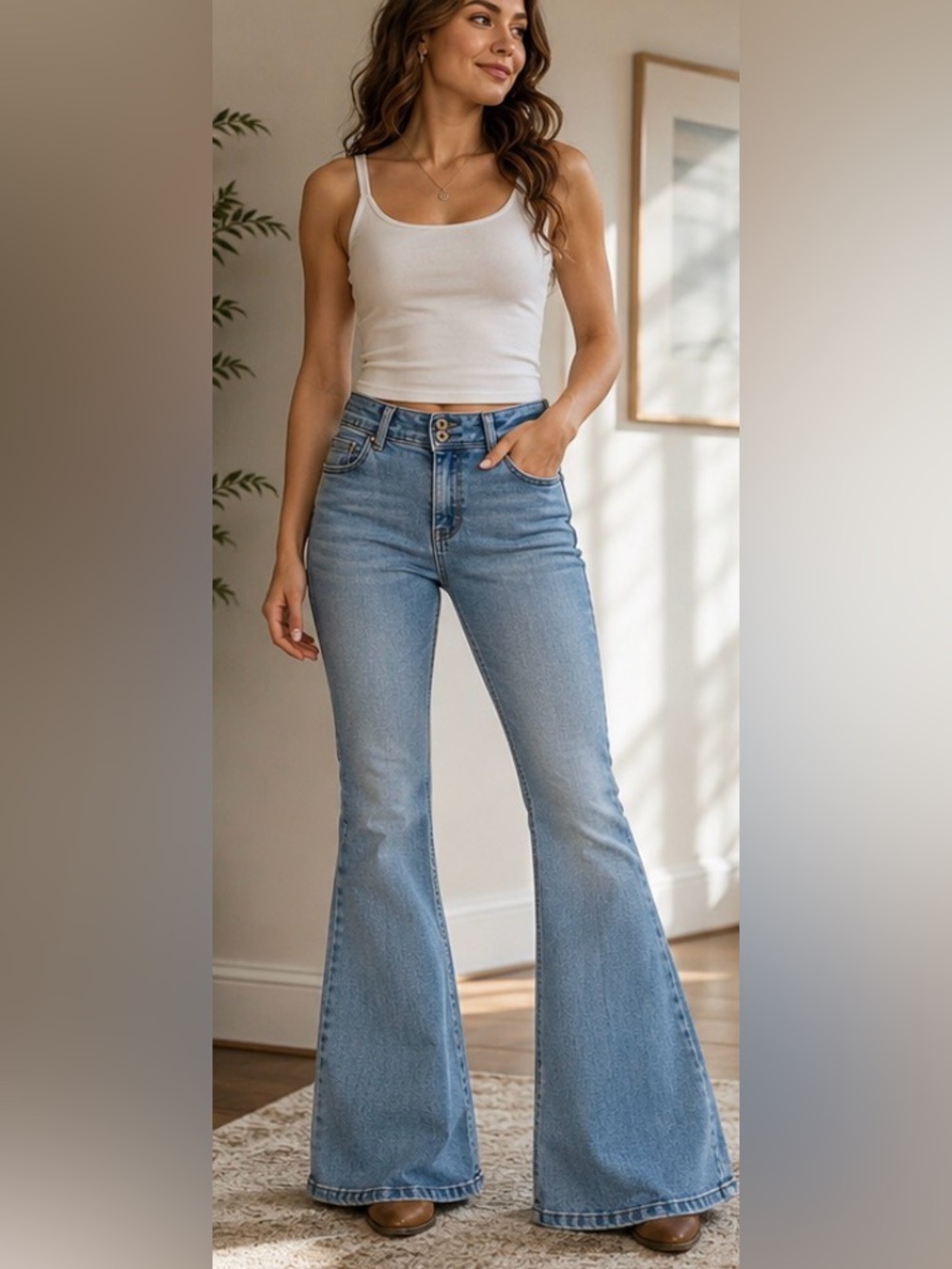 Stop Jeans Vaquero Light Wash Flare Jeans – Size 10